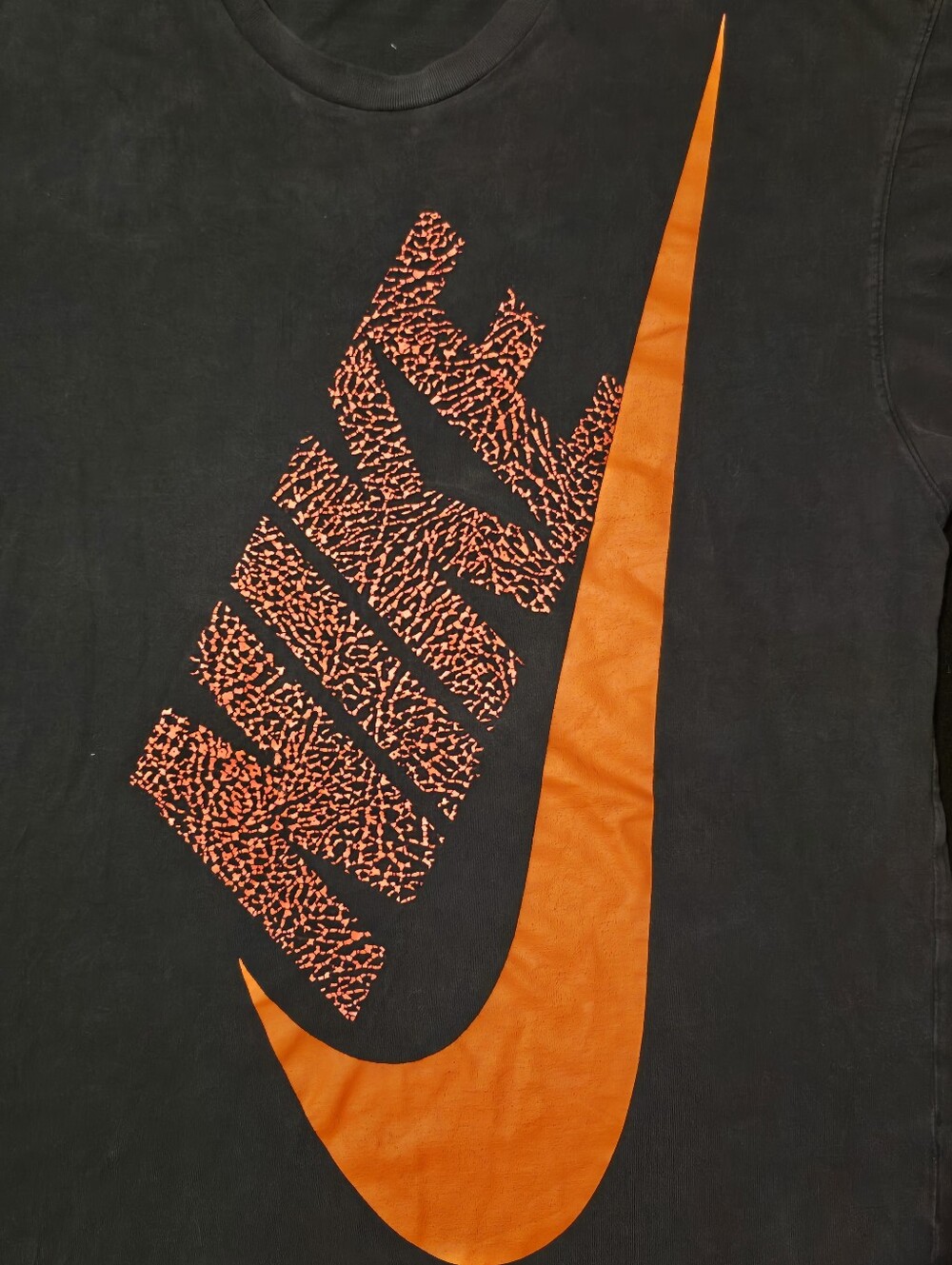 Nike Sportswear BIG SWOOSH T-Shirt XXL Gray Macau ELEPHANT Print 1 SIDE Spellout